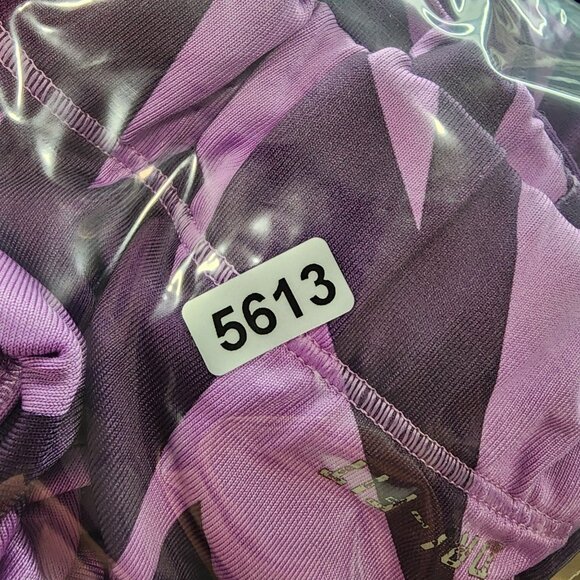 Women's Purple Nike Pro Racerback Sports Bra Zigzag Print Size M - Picture 9 of 9